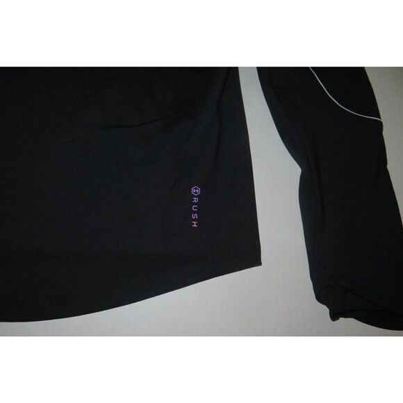 Under Armour 1356357 Womens Sz L Black Rush ColdGear Jacqaurd Mock L/S Shirt $75 - Picture 9 of 10